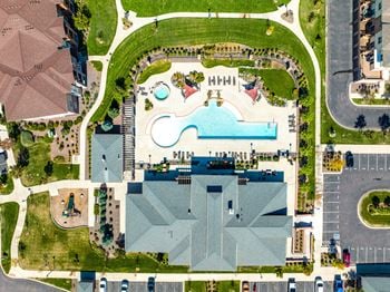 Clubhouse, pool, and spa.